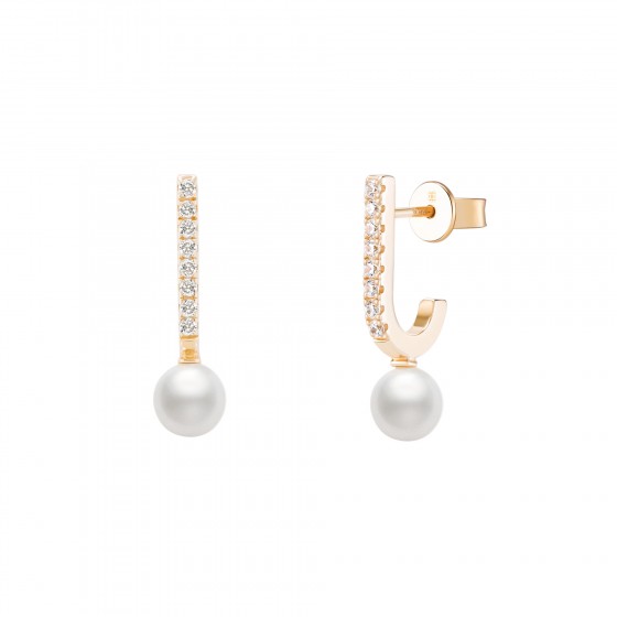 Brincos Unike Pearls Shiny Golden II