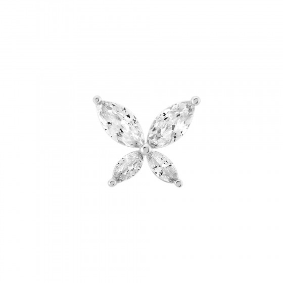 Brincos Unike Butterfly Silver