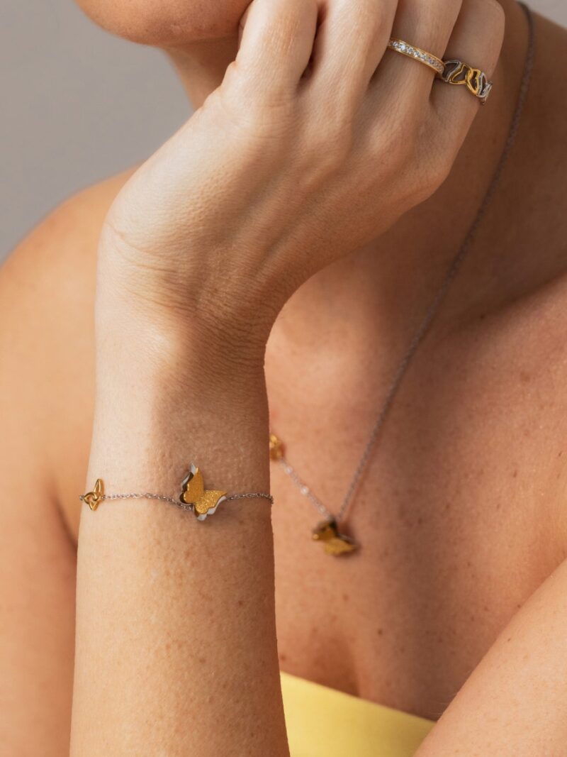 Pulseira One Senhora Butterfly Duo Bicolor - Image 4