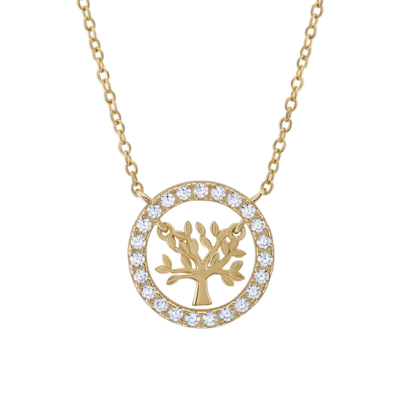 COLAR UNIKE MEANINGFUL TREE GOLD - Image 2