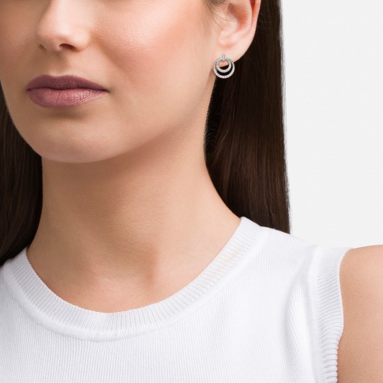 Brincos Unike Classy Circles Silver