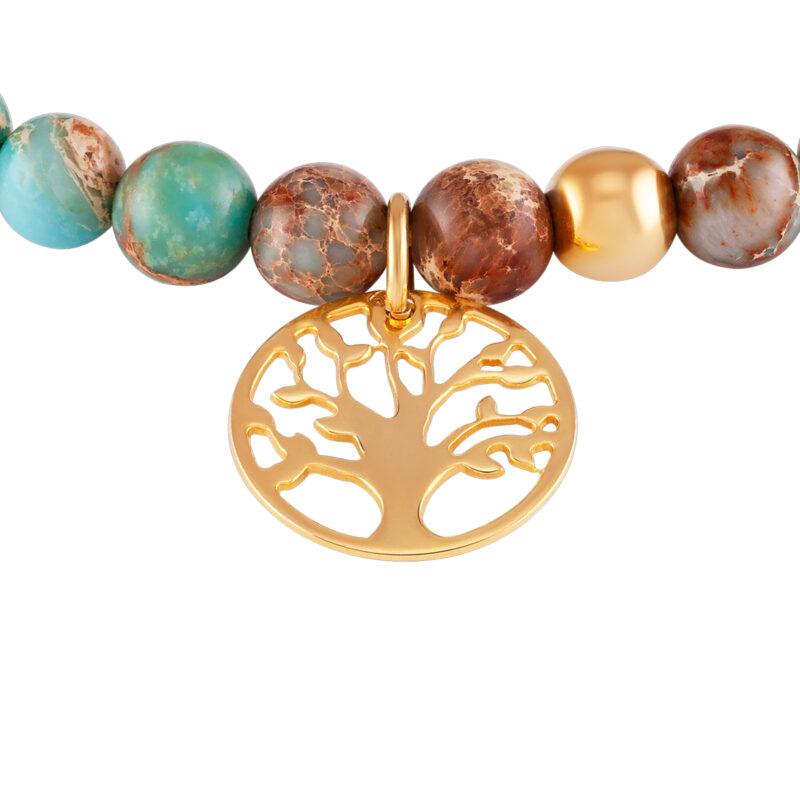 PULSEIRA PRATA DOURADA UNIKE FUN S19 GREEN GOLD - Image 5