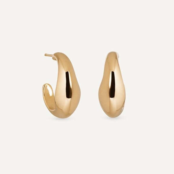 Brincos Vidal&Vidal Oval Hoop Lauren