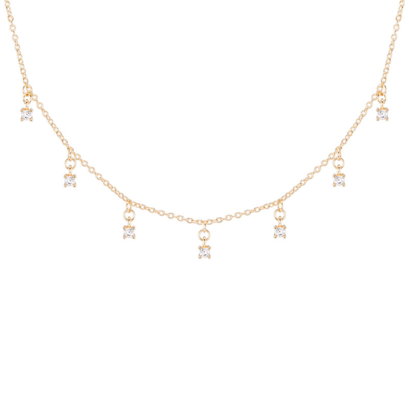 COLAR UNIKE MIA ROSE MULTIPLE SOLITAIRE GOLD - Image 3