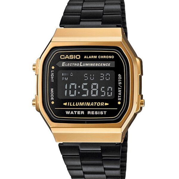 Relógio Casio Vintage Iconic Preto Dourado
