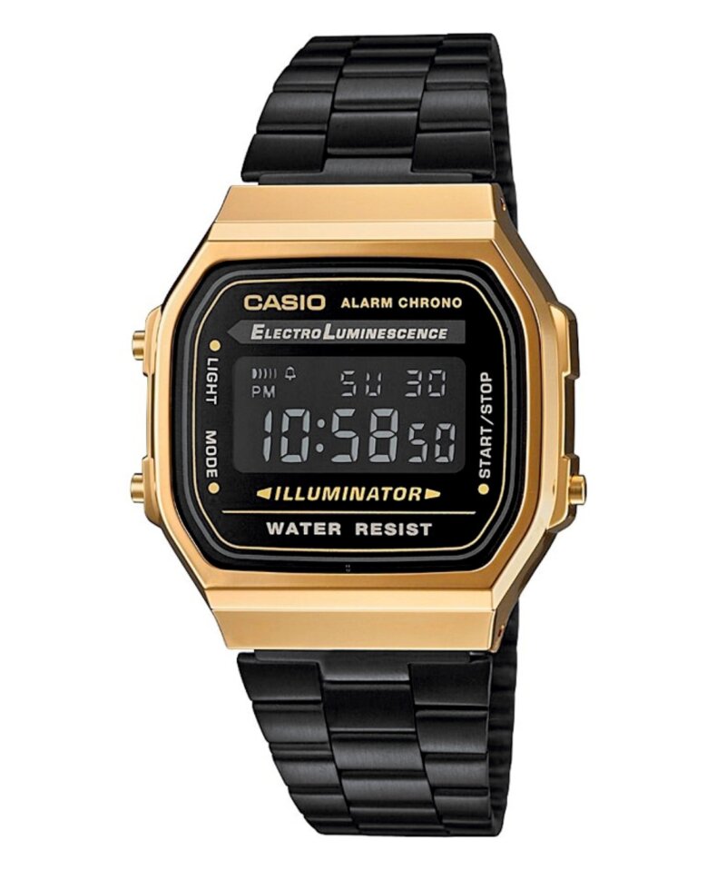 Relógio Casio Vintage Iconic Preto Dourado