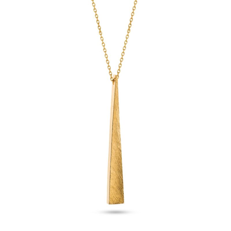 Colar Bruno da Rocha Prata Dourada