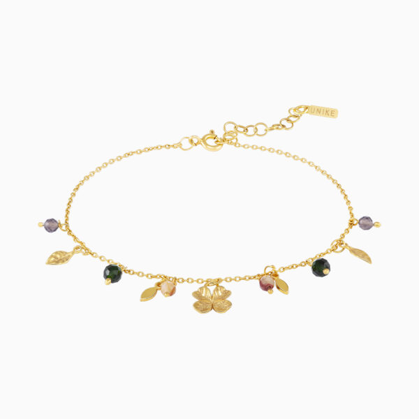 PULSEIRA PRATA DOURADA UNIKE FUN W21 CLOVER