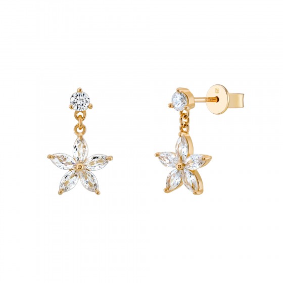 Brincos Unike Matchy Navete Flower