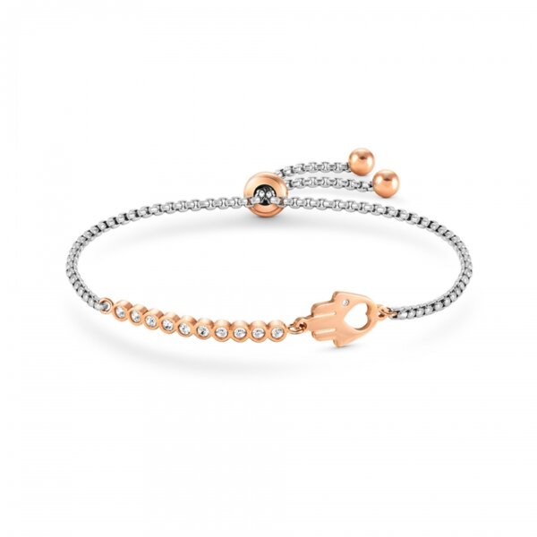 Pulseira Nomination Millelluci Mão de Fátima Rose Gold
