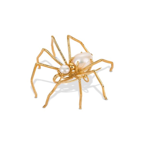 Alfinete Bruno da Rocha Aranha c/ Pérolas