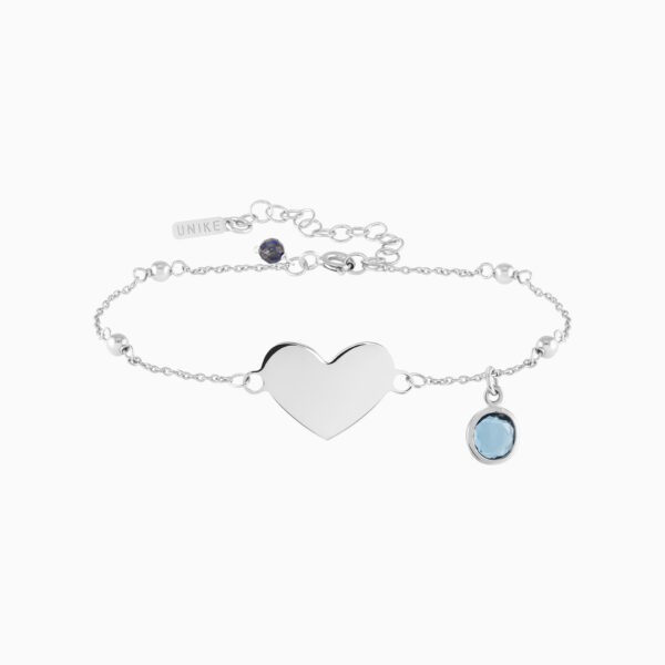 PULSEIRA PRATA UNIKE FUN W20 HEART SILVER