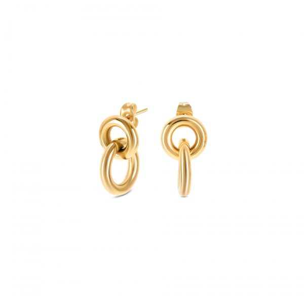 Brincos One Mulher Luminous Circle Gold