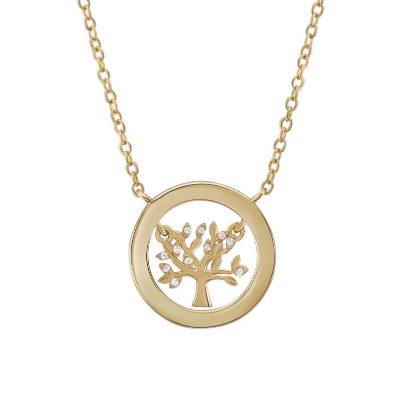 COLAR UNIKE MEANINGFUL TREE GOLD - Image 4