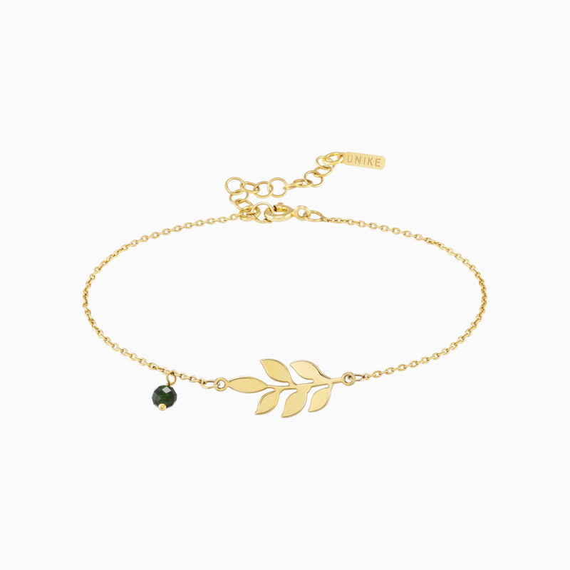 PULSEIRA PRATA DOURADA UNIKE FUN W21 LEAFES
