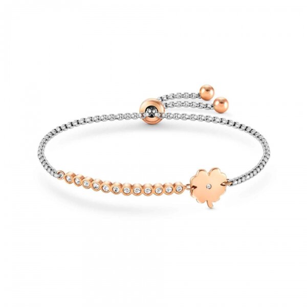 Pulseira Nomination Millelluci Trevo Rose Gold