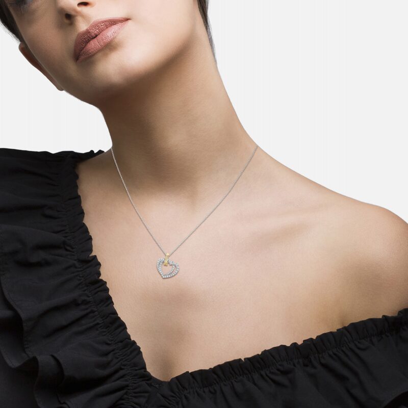 COLAR UNIKE DOUBLE HEART BICOLOR - Image 3