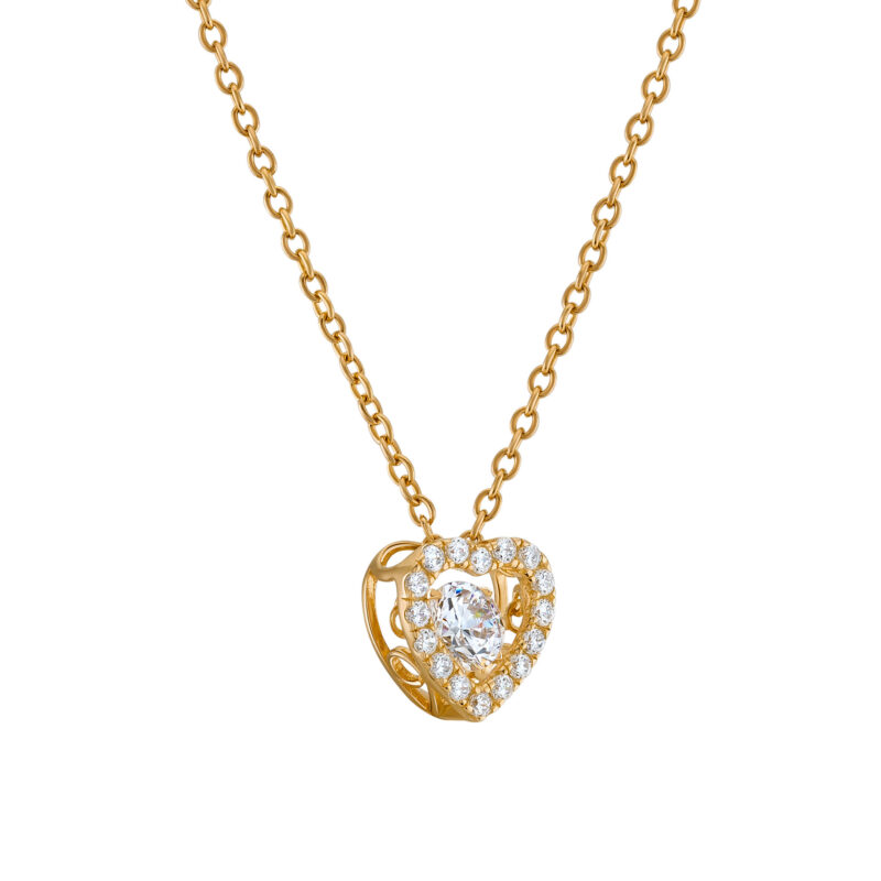 COLAR UNIKE SOLITAIRE HEART GOLD - Image 3