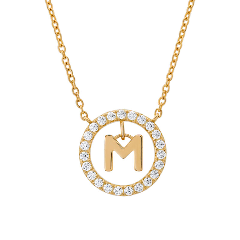 COLAR UNIKE LETTER IN CIRCLE M - Image 5
