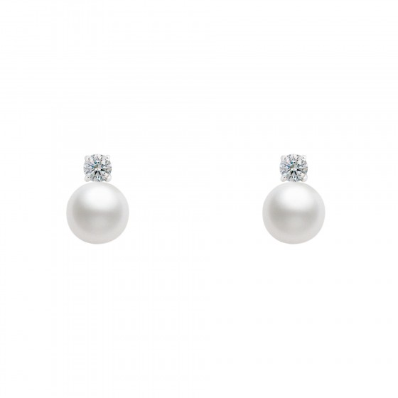 Brincos Unike Classy Pearl Solitaire