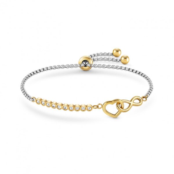 Pulseira Nomination Millelluci Coração Infinito Dourado