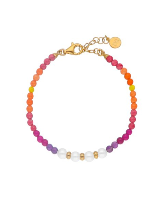 PULSEIRA, MAJORICA, COLOR POP, 6 MM, PRATA DOURADA 925, 2,59GR