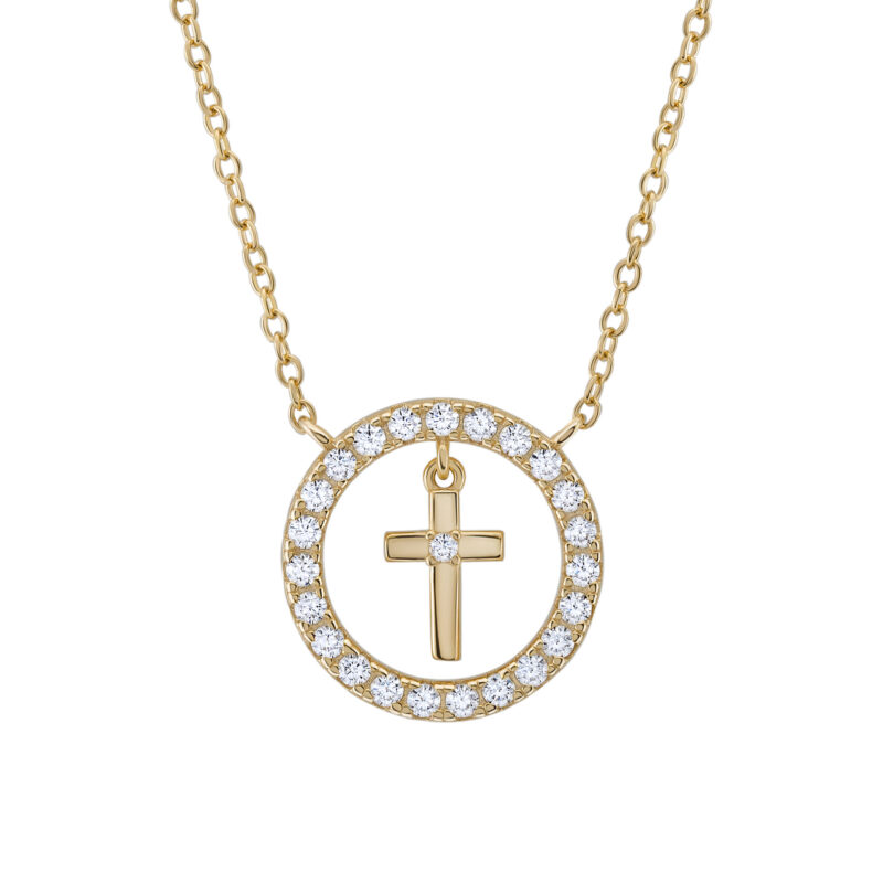 COLAR UNIKE MEANINGFUL CROSS GOLD - Image 3