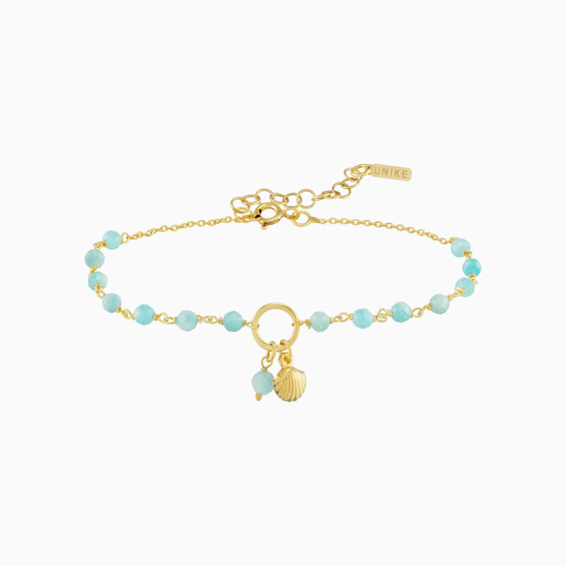 PUSEIRA UNIKE FUN S21 BEADS BLUE SHELL GOLD - Image 2