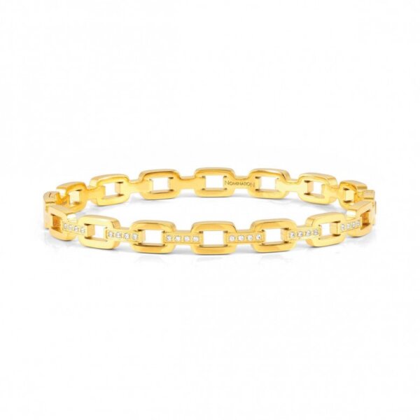 Pulseira Nomination Pretty Bangles Padlocks Dourada S