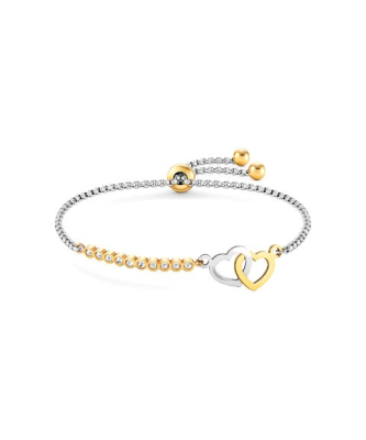NN F, MILLELUCI PULSEIRA, AÇO, CORAÇÃO DUPLO, DOURADO