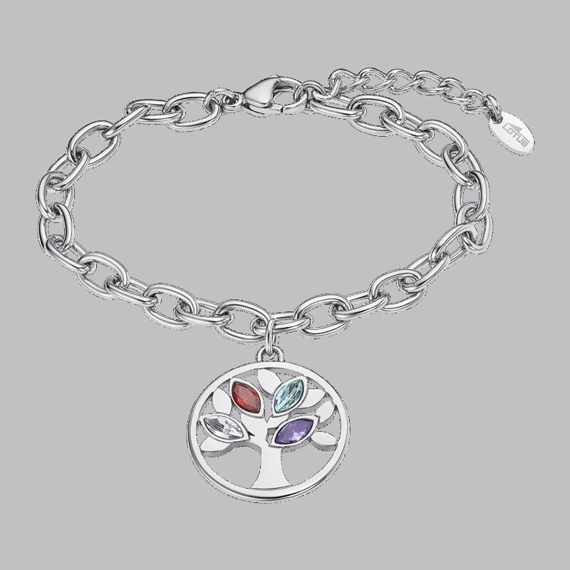 Pulseira Lotus Style Árvore da Vida c/ zircónias - Image 2