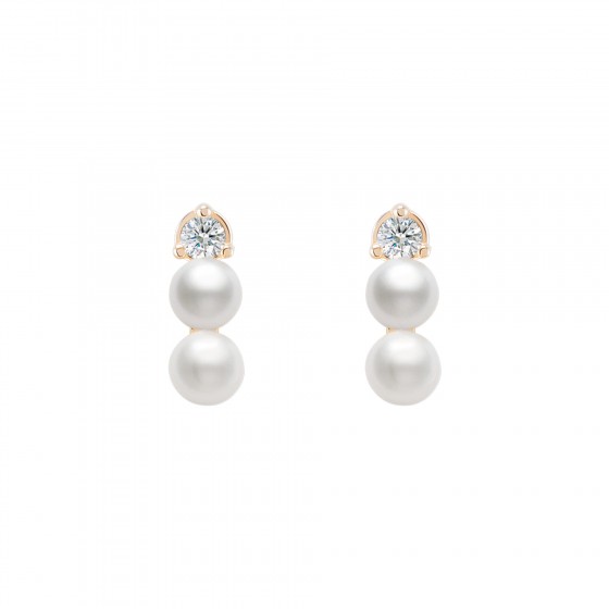 Brincos Unike Pearls Golden