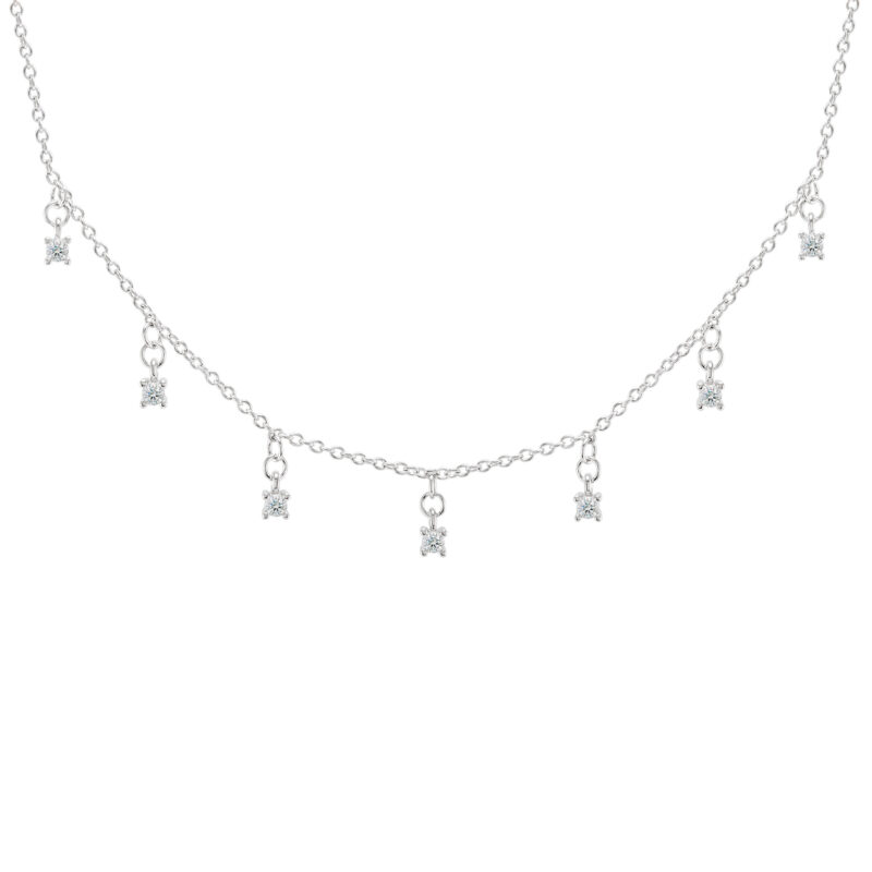 COLAR UNIKE CLASSY&CHIC MULTIPLE SOLITAIRE SILVER - Image 3