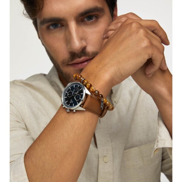Pulseira One Homem Woods Olho de Tigre M