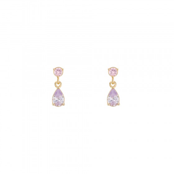 Brincos Unike Matchy Color Pink & Lavender