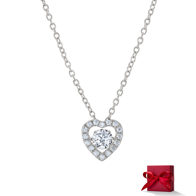 COLAR UNIKE SOLITAIRE HEART SILVER - Image 3