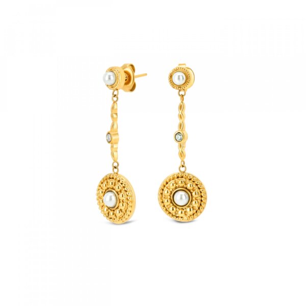 Brincos One Senhora Ophelia Long Gold