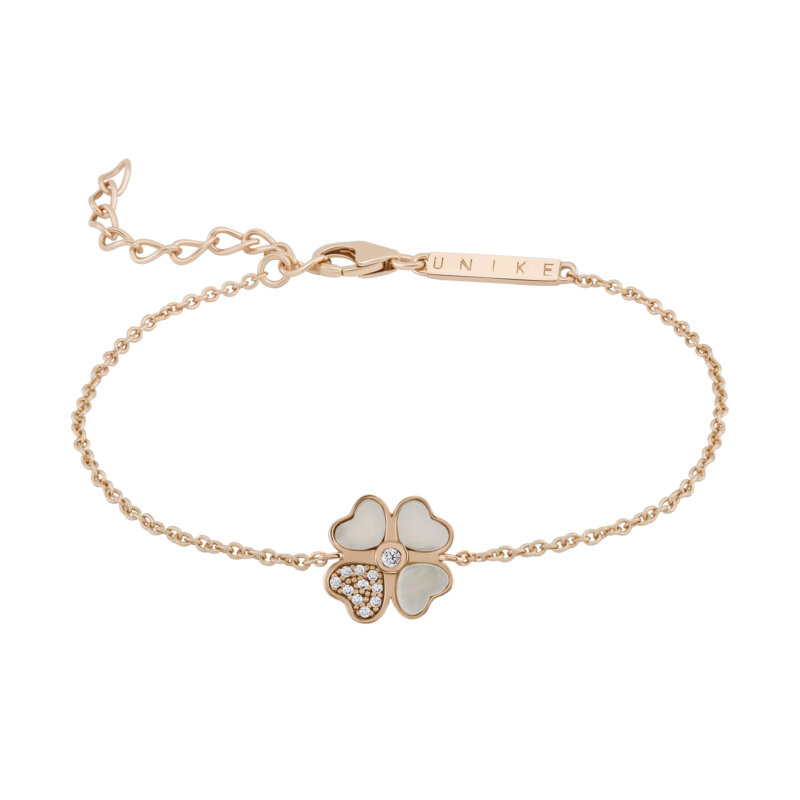 Pulseira Unike Love In Rose Trevo