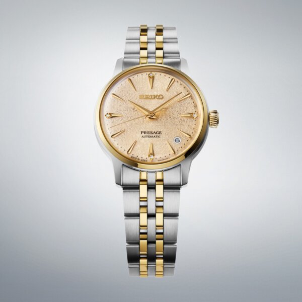 Relógio Seiko Presage Cocktail Lady Frozen Dourado
