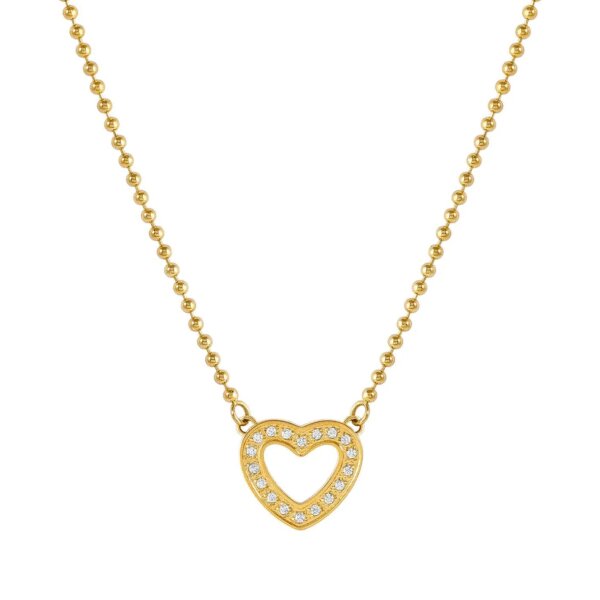 Colar Nomination D'amore Coração Dourado