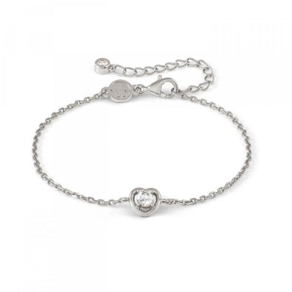 Pulseira Nomination Cosmic Love Coração Prateado