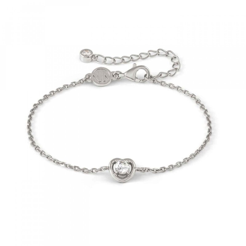 Pulseira Nomination Cosmic Love Coração Prateado