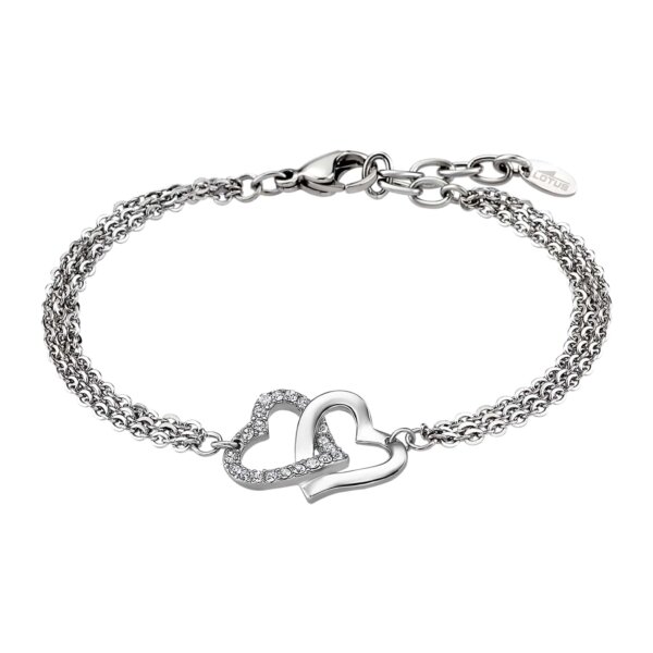 Pulseira Lotus Style Dois Corações