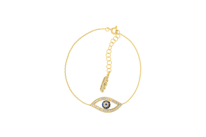 Pulseira Eugénio Campos Blue Mystic Eye Dourada
