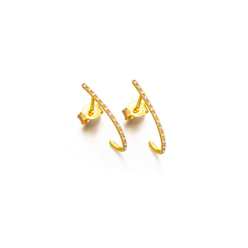 Brincos Le Carré Ouro 18k Diamantes 0.06ct