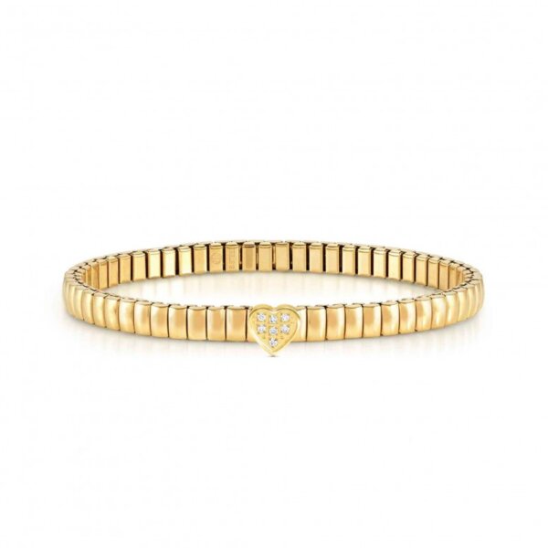 Pulseira Nomination Life Coração Dourado