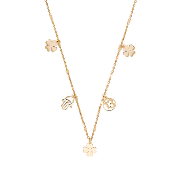 Colar Eugénio Campos Lucky Charms Dourado