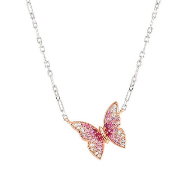 Colar Nomination Crysalis Borboleta Rosa