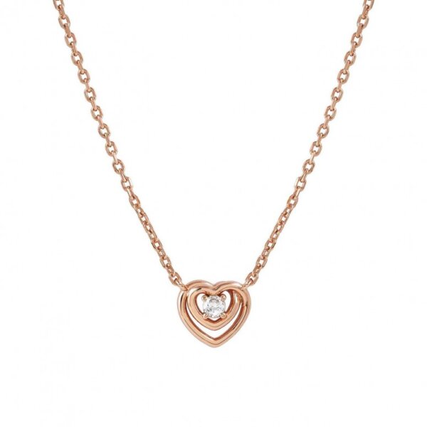 Colar Nomination Cosmic Love Coração Rose Gold