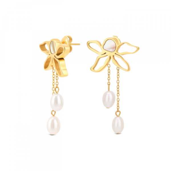 Brincos One Senhora Sophia Long Gold